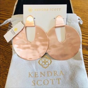 Kendra Scott NWT Diane Rose Gold Statement Earring